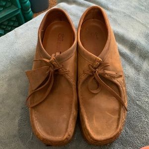 ATTN:Only Worn TWICE:Mens Size 10 Clark’s Original Wallabees Dark Brown Leather